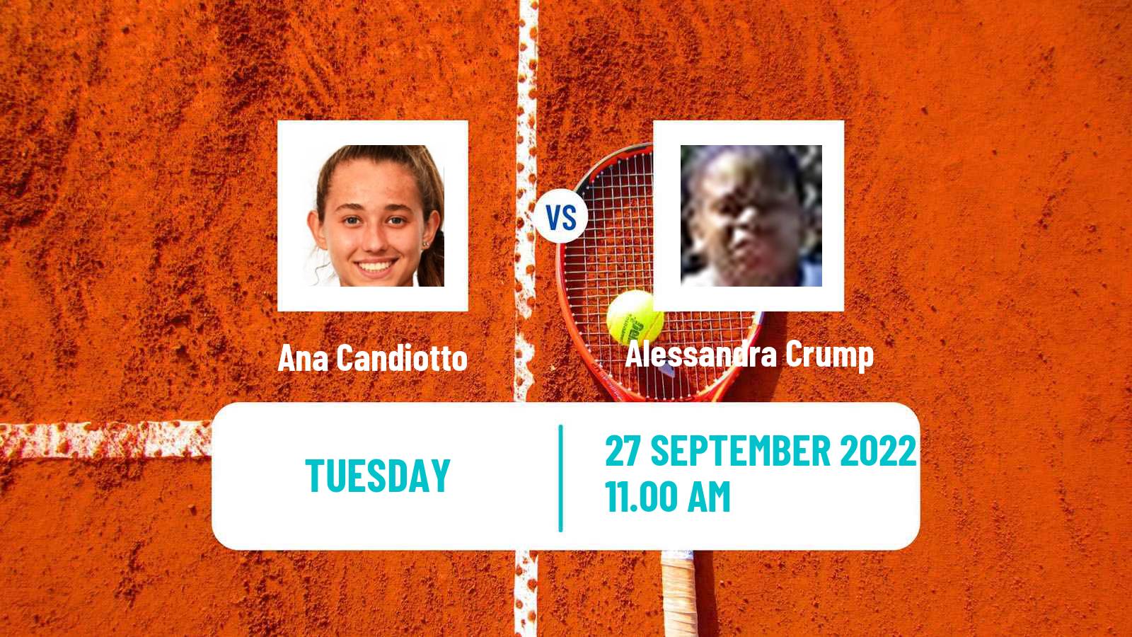 Tennis ITF Tournaments Ana Candiotto - Alessandra Crump