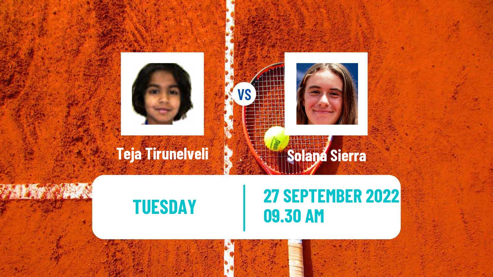 Tennis ITF Tournaments Teja Tirunelveli - Solana Sierra