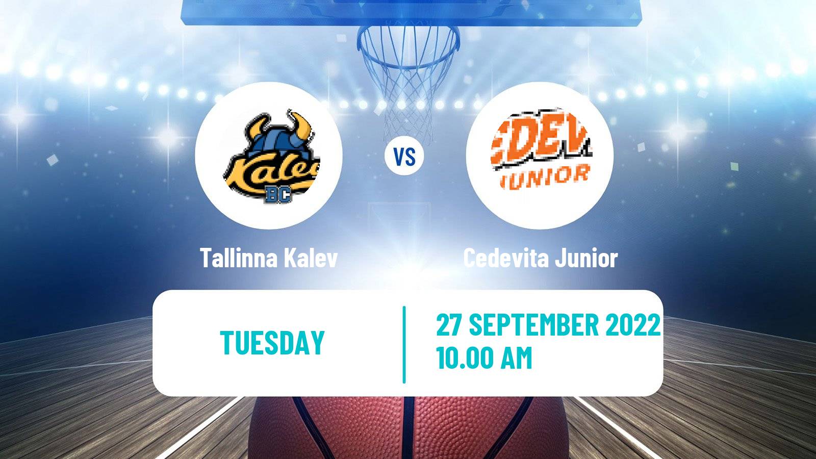 Basketball FIBA Europe Cup Tallinna Kalev - Cedevita Junior