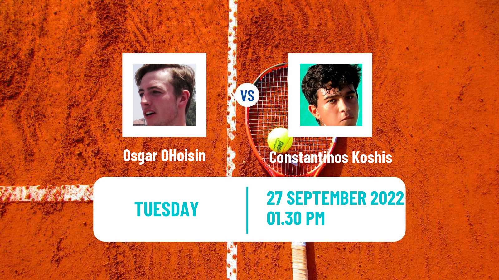 Tennis ITF Tournaments Osgar OHoisin - Constantinos Koshis