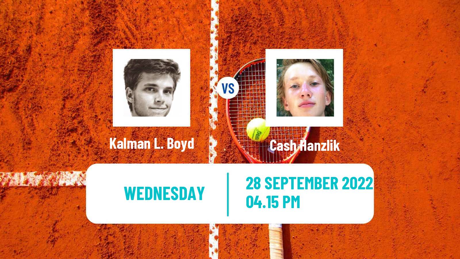 Tennis ITF Tournaments Kalman L. Boyd - Cash Hanzlik