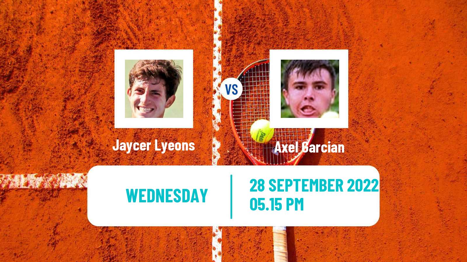 Tennis ITF Tournaments Jaycer Lyeons - Axel Garcian