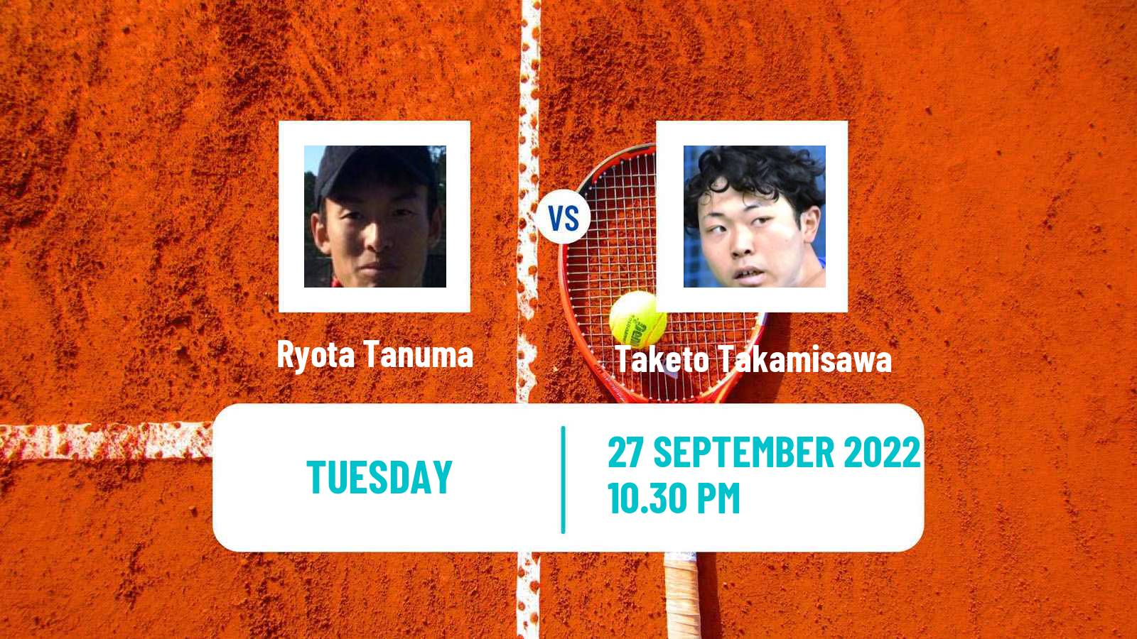 Tennis ITF Tournaments Ryota Tanuma - Taketo Takamisawa