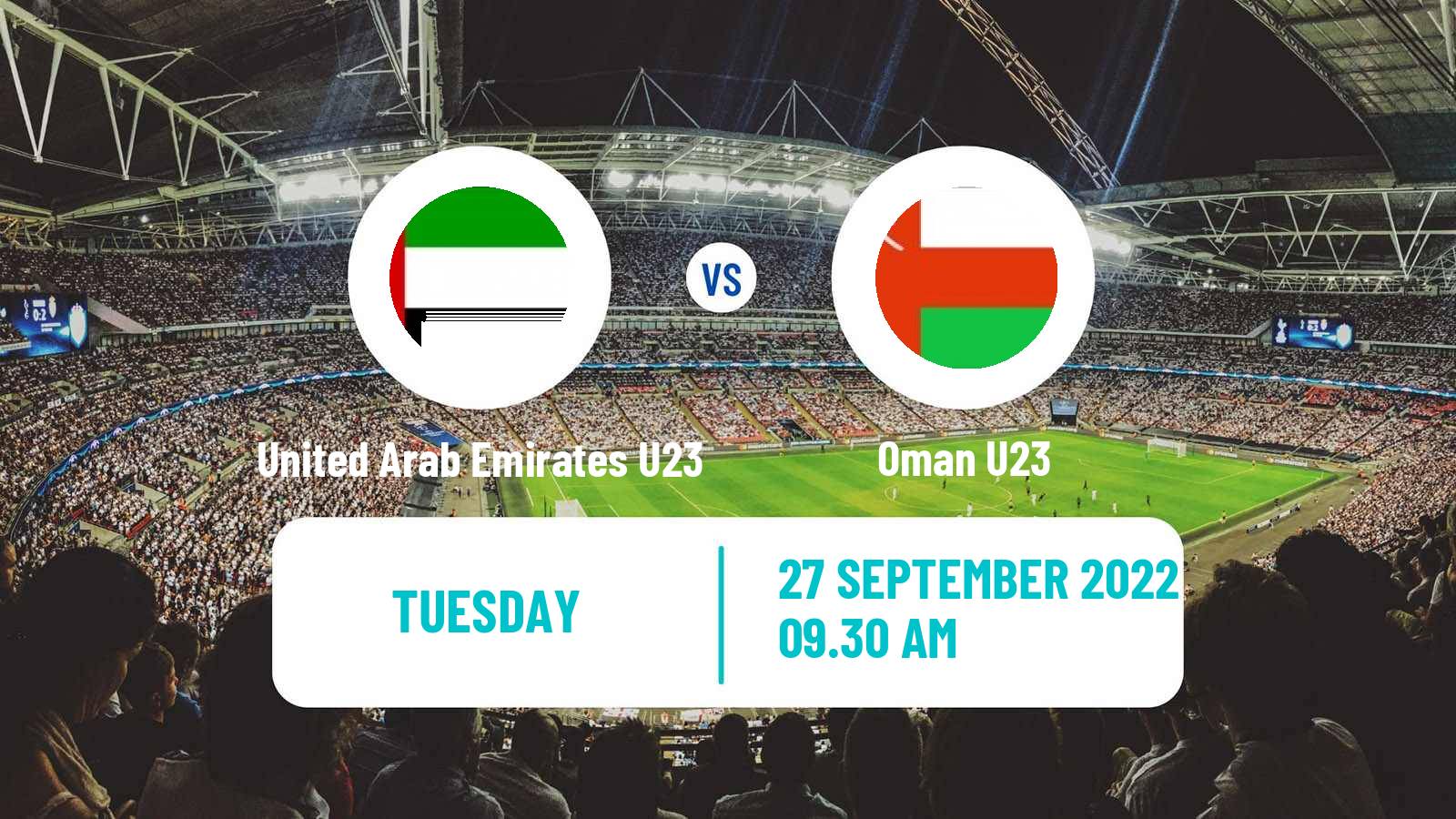 Soccer Friendly United Arab Emirates U23 - Oman U23