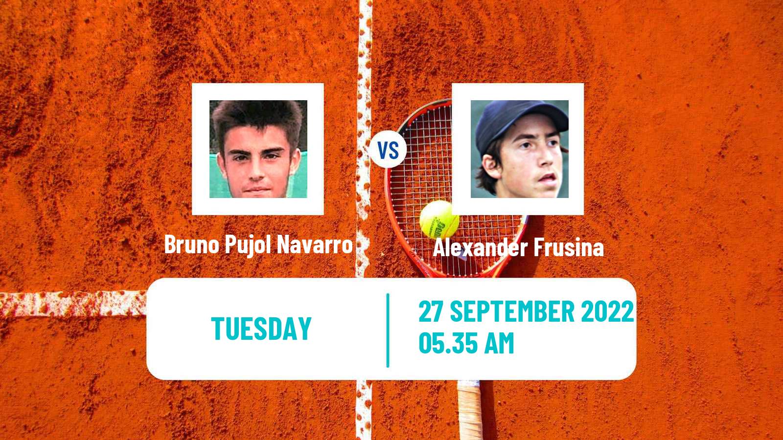Tennis ITF Tournaments Bruno Pujol Navarro - Alexander Frusina