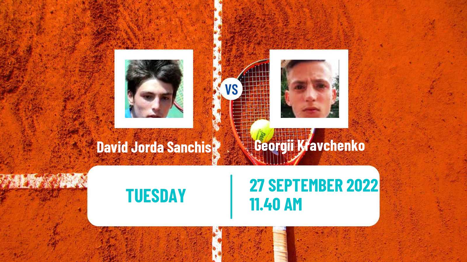 Tennis ITF Tournaments David Jorda Sanchis - Georgii Kravchenko