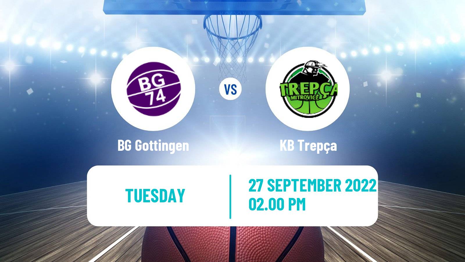 Basketball FIBA Europe Cup BG Göttingen - Trepça