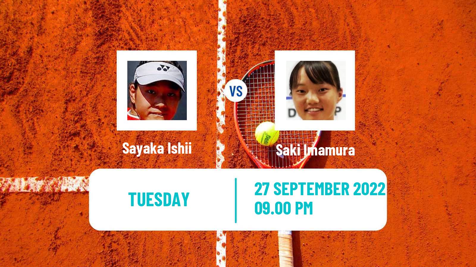 Tennis ITF Tournaments Sayaka Ishii - Saki Imamura