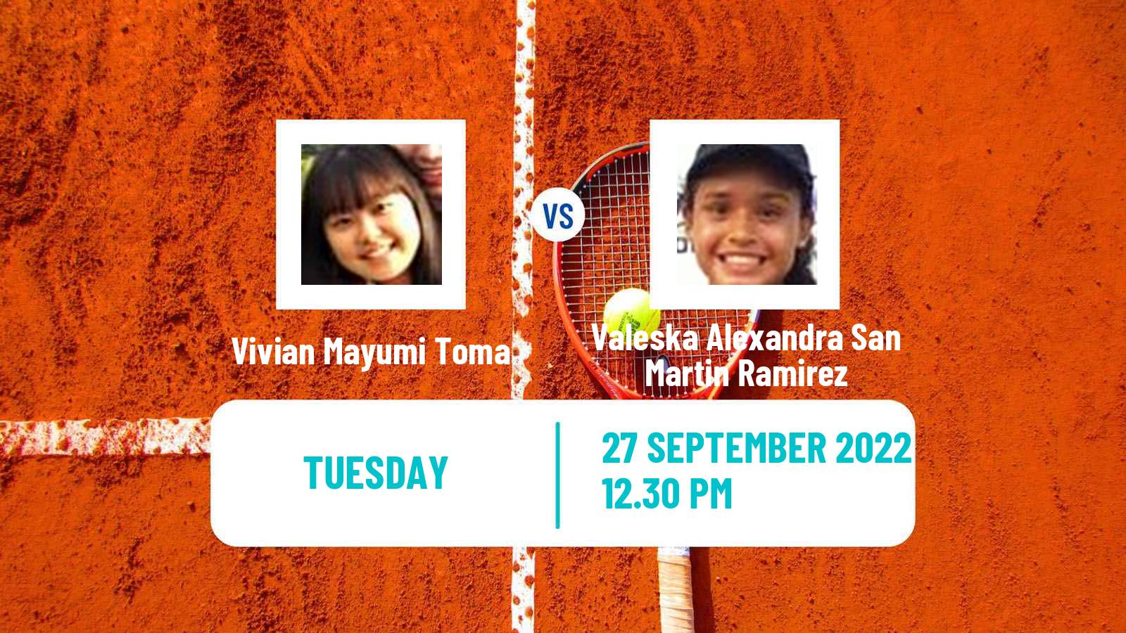 Tennis ITF Tournaments Vivian Mayumi Toma - Valeska Alexandra San Martin Ramirez