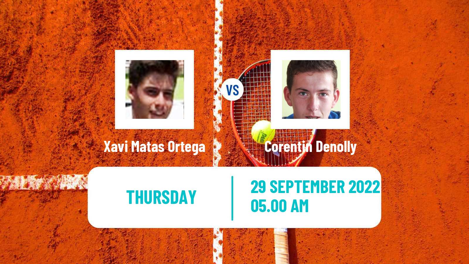 Tennis ITF Tournaments Xavi Matas Ortega - Corentin Denolly