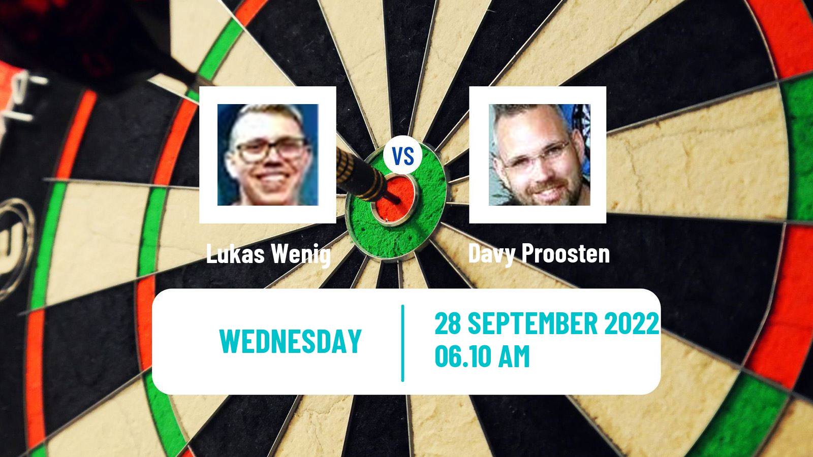 Darts Darts Lukas Wenig - Davy Proosten