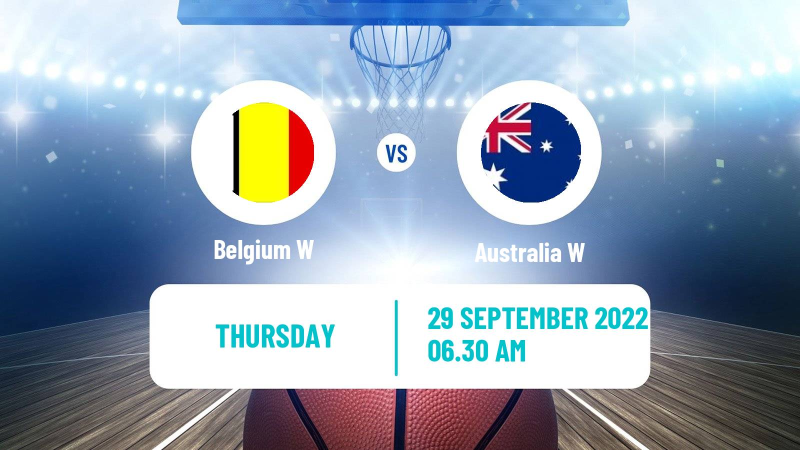 Basketball World Cup Basketball Women Belgium W - Australia W