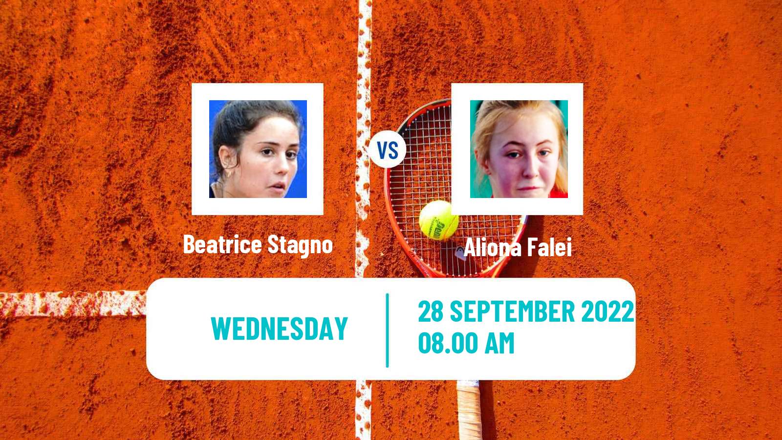 Tennis ITF Tournaments Beatrice Stagno - Aliona Falei