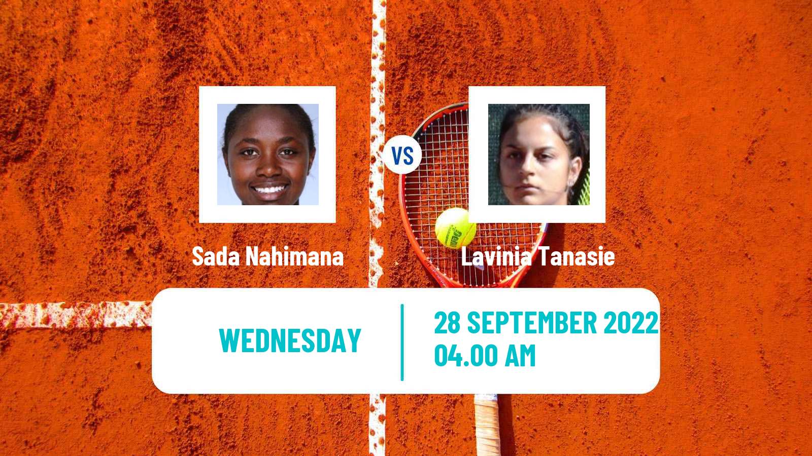 Tennis ITF Tournaments Sada Nahimana - Lavinia Tanasie
