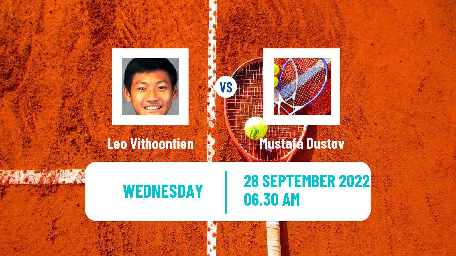 Tennis ITF Tournaments Leo Vithoontien - Mustafa Dustov