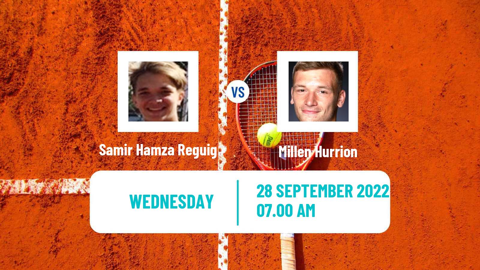 Tennis ITF Tournaments Samir Hamza Reguig - Millen Hurrion