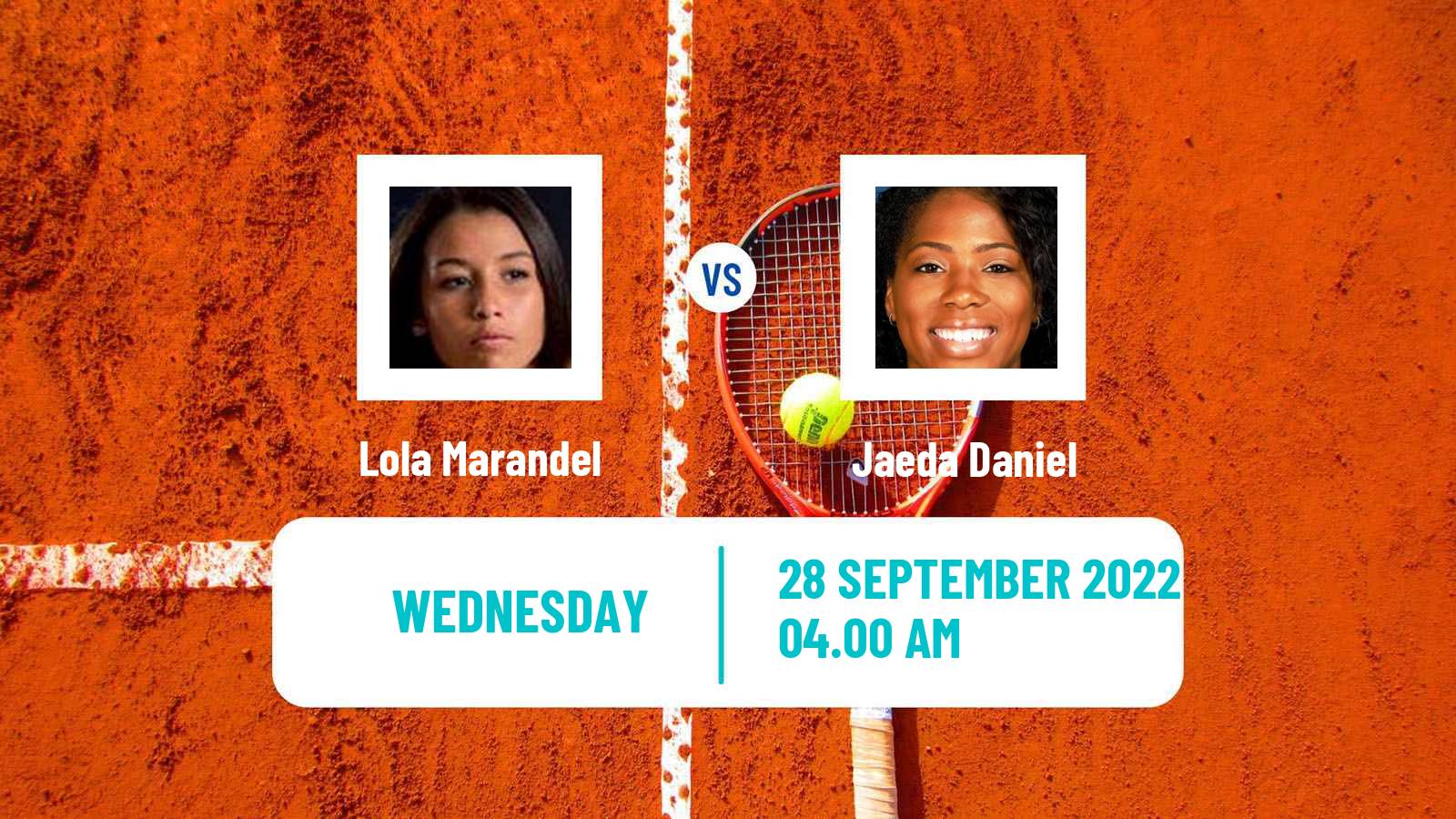 Tennis ITF Tournaments Lola Marandel - Jaeda Daniel