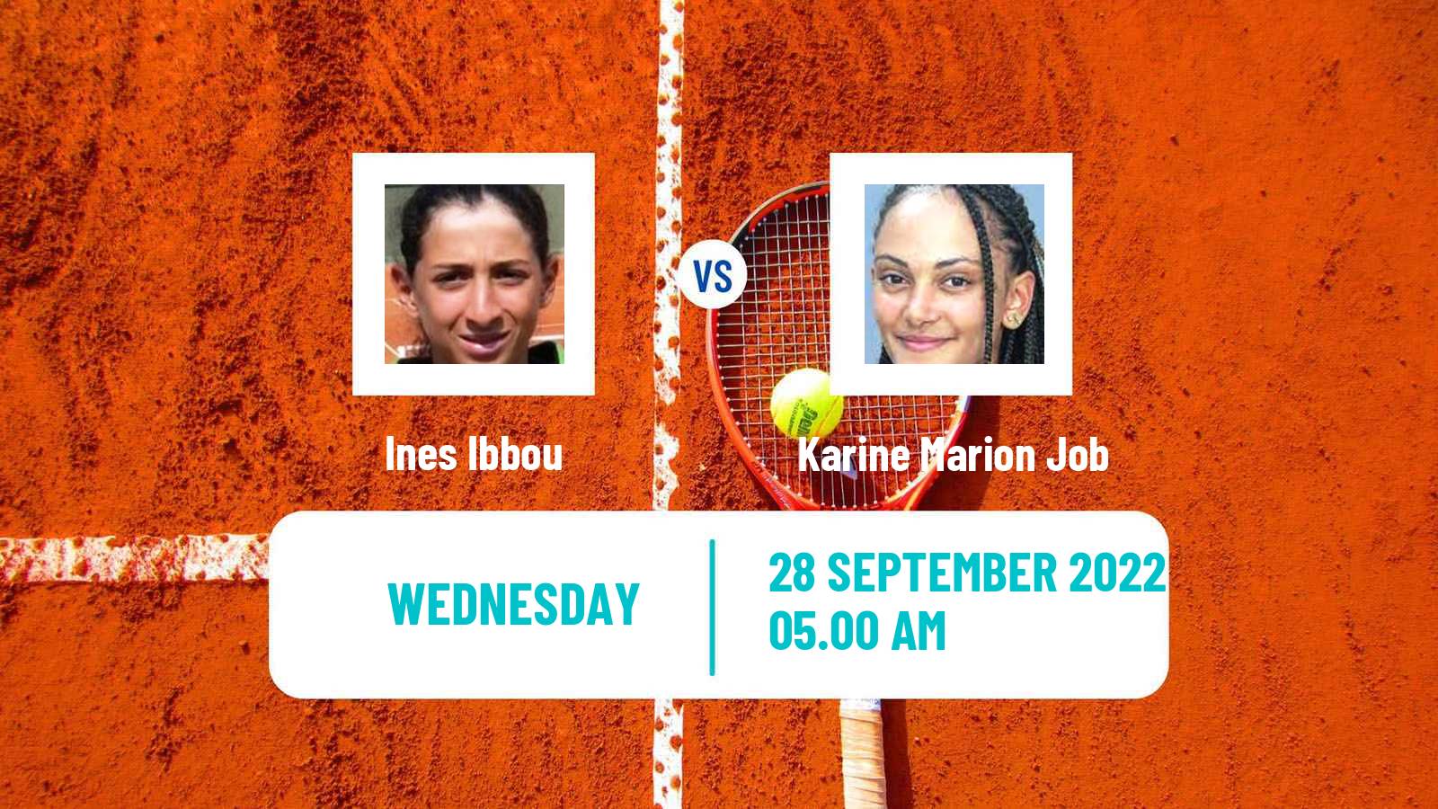 Tennis ITF Tournaments Ines Ibbou - Karine Marion Job