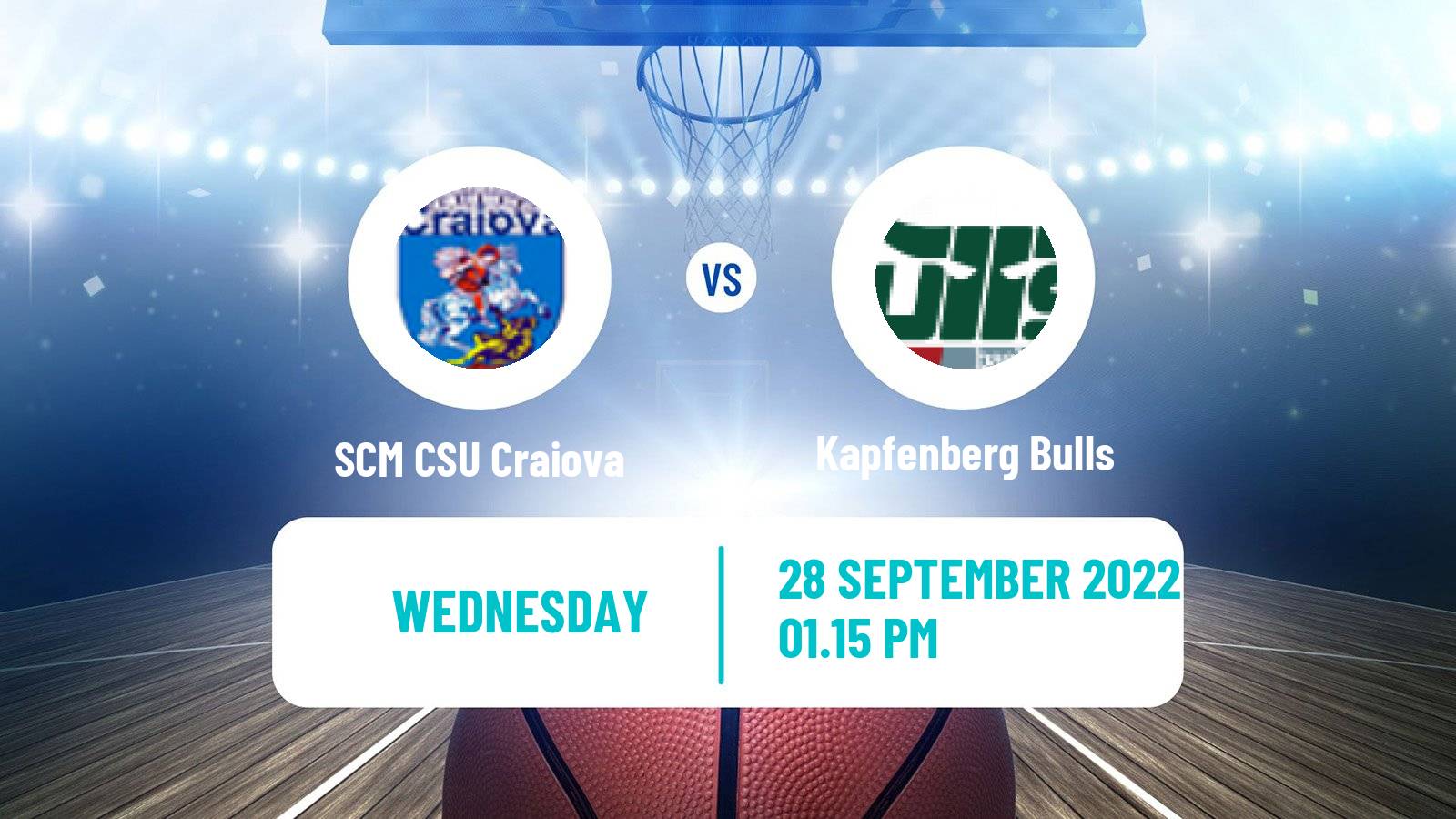 Basketball FIBA Europe Cup SCM CSU Craiova - Kapfenberg Bulls