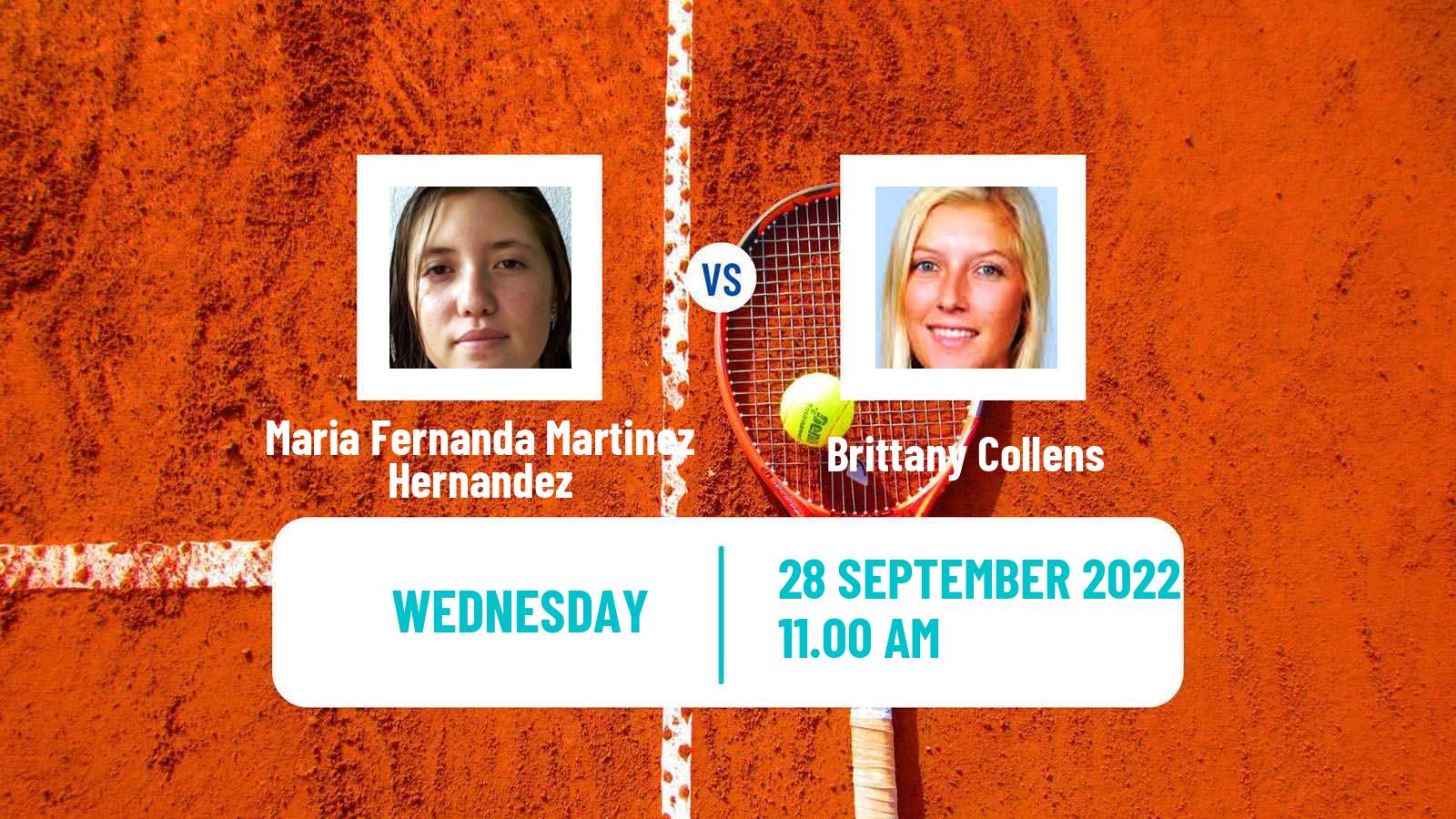 Tennis ITF Tournaments Maria Fernanda Martinez Hernandez - Brittany Collens