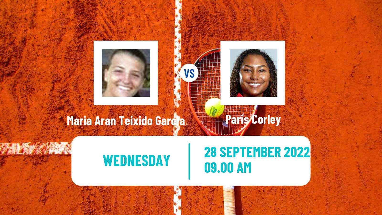 Tennis ITF Tournaments Maria Aran Teixido Garcia - Paris Corley