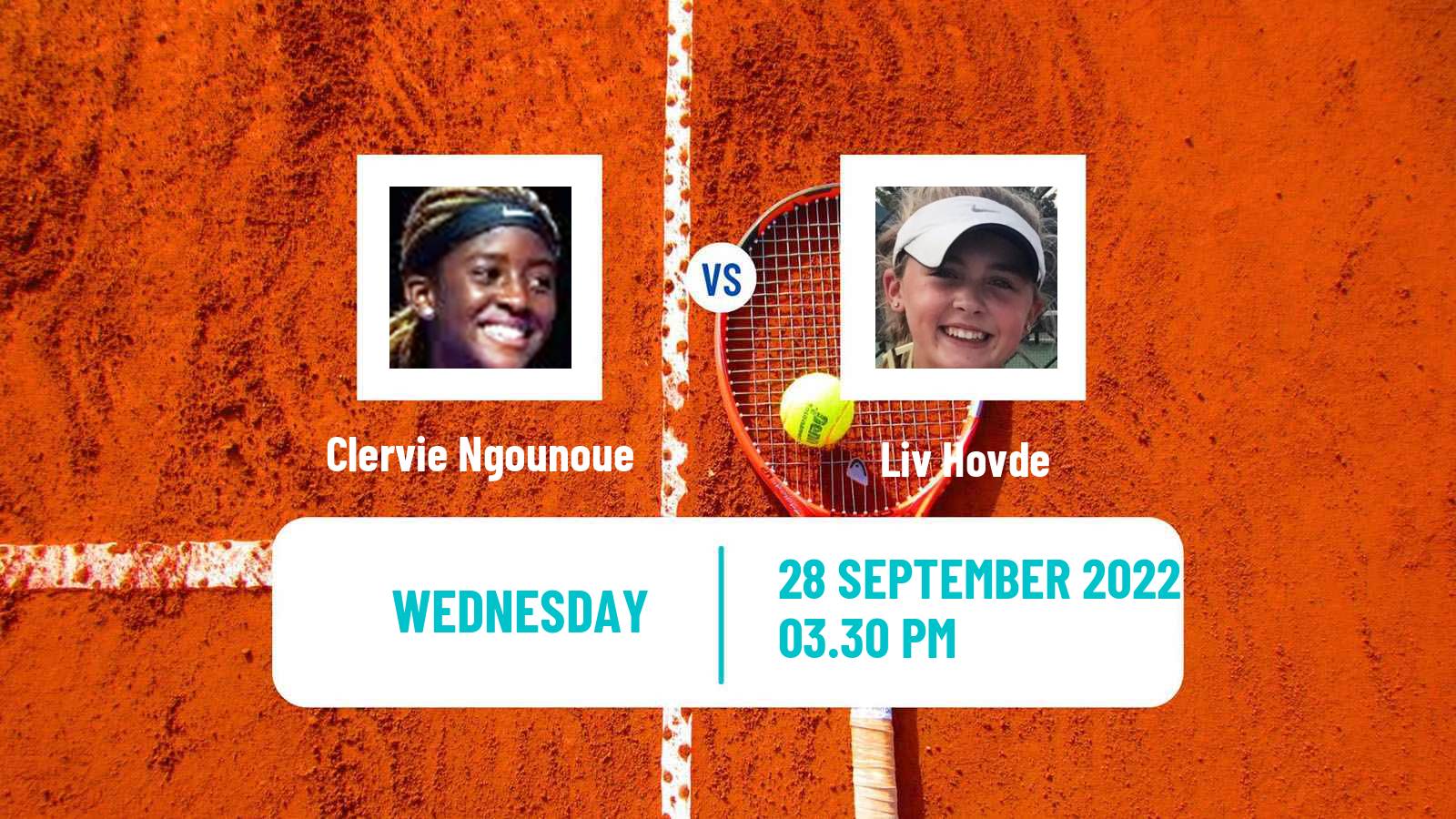 Tennis ITF Tournaments Clervie Ngounoue - Liv Hovde