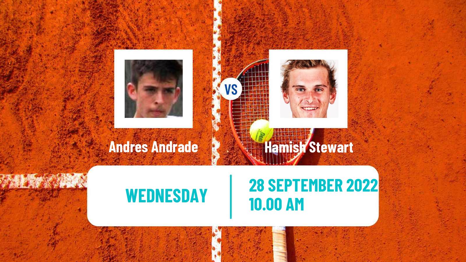 Tennis ITF Tournaments Andres Andrade - Hamish Stewart