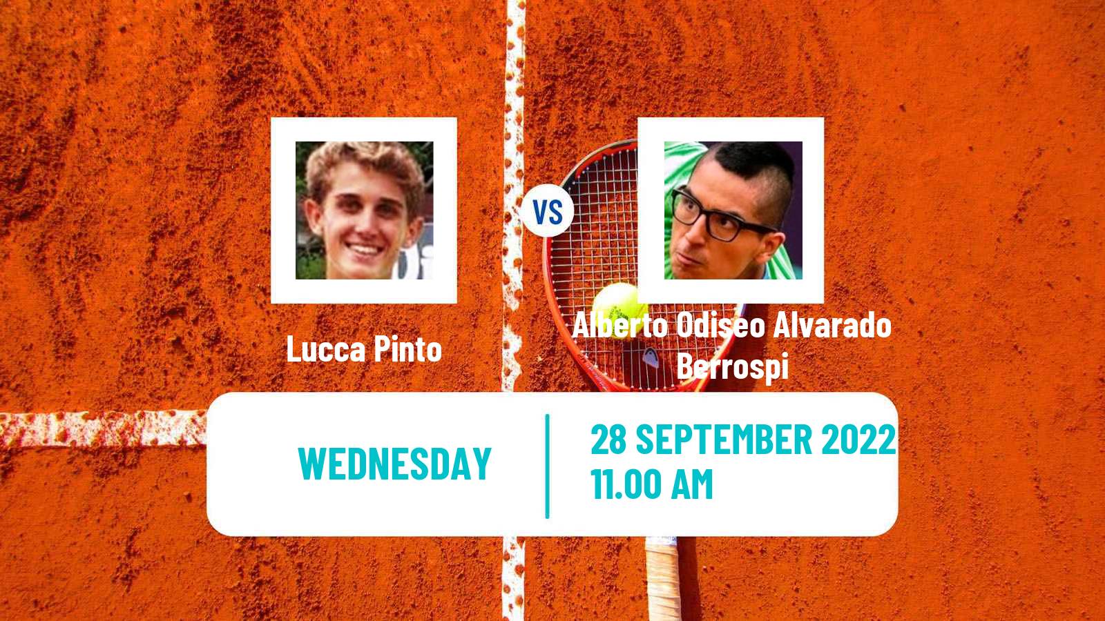 Tennis ITF Tournaments Lucca Pinto - Alberto Odiseo Alvarado Berrospi