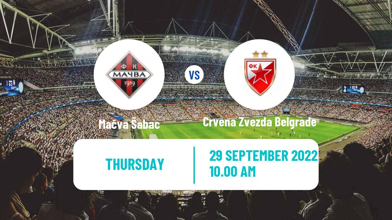 Soccer Serbian Cup Mačva Šabac - Crvena Zvezda Belgrade