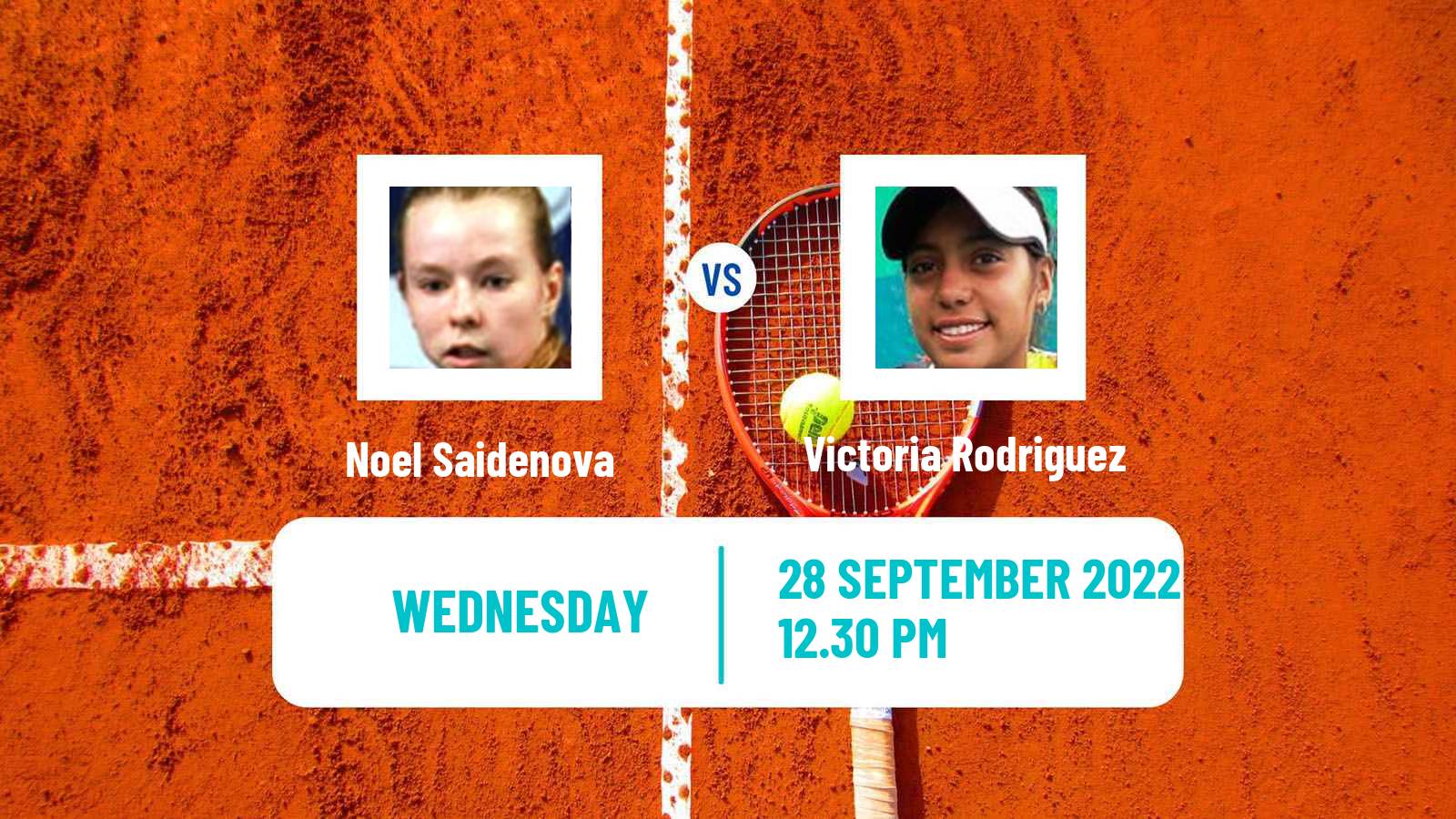Tennis ITF Tournaments Noel Saidenova - Victoria Rodriguez