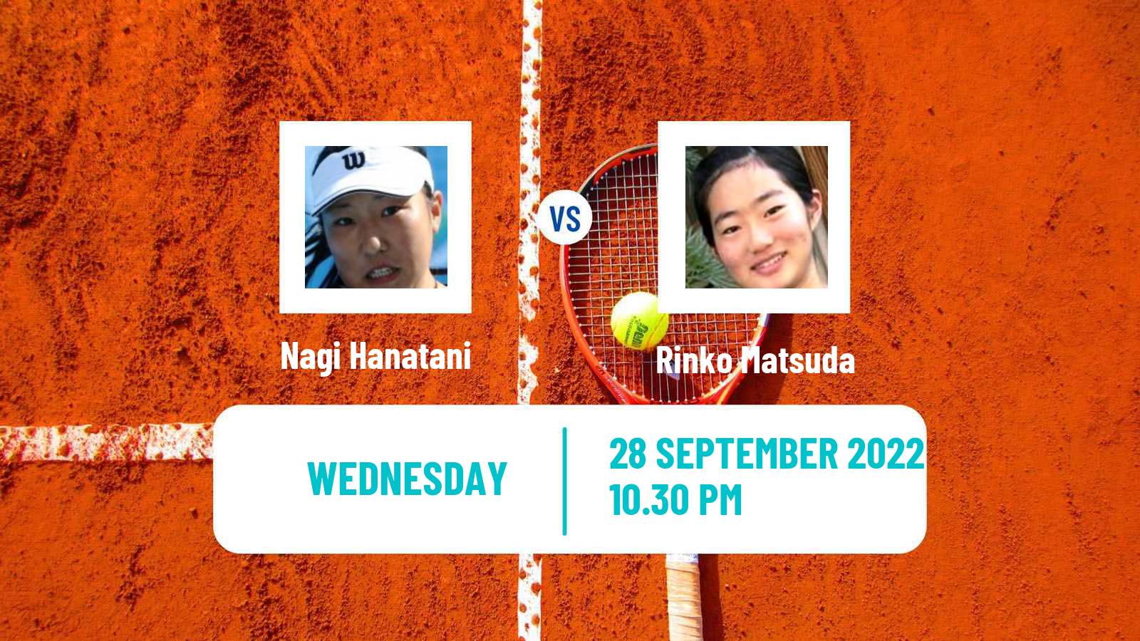 Tennis ITF Tournaments Nagi Hanatani - Rinko Matsuda