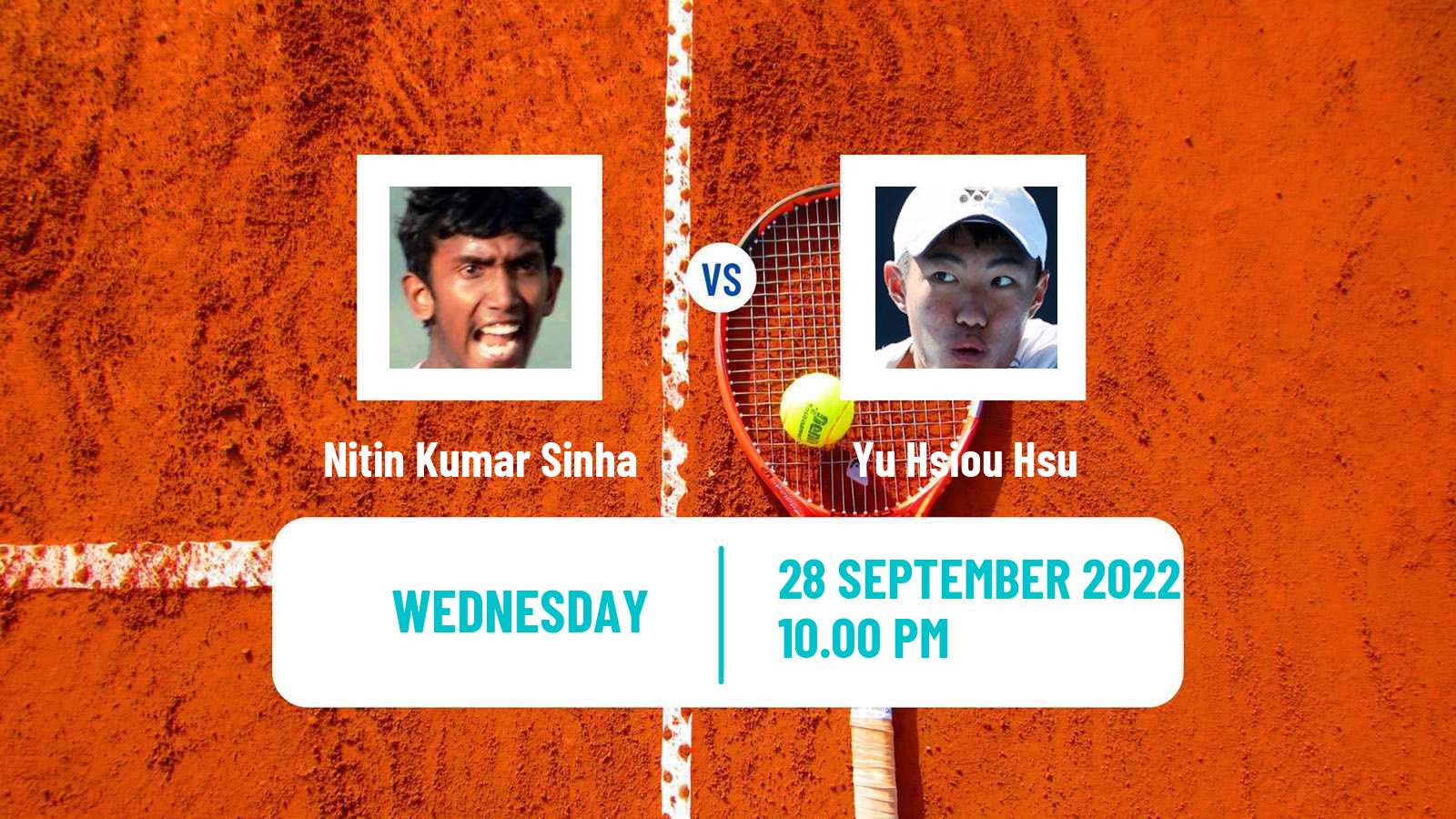 Tennis ITF Tournaments Nitin Kumar Sinha - Yu Hsiou Hsu