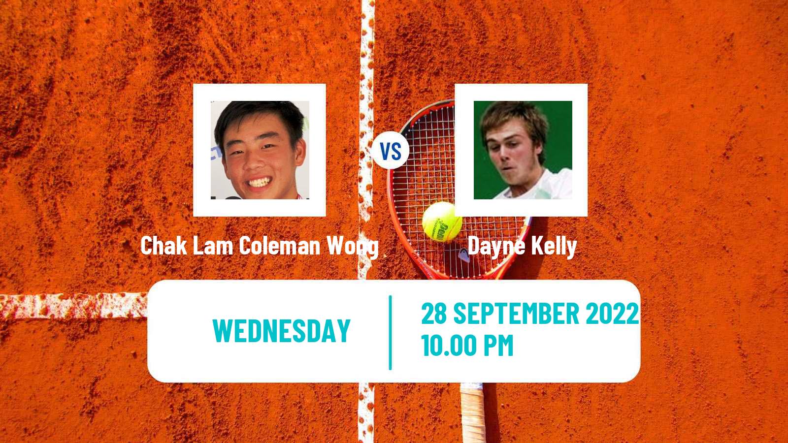 Tennis ITF Tournaments Chak Lam Coleman Wong - Dayne Kelly