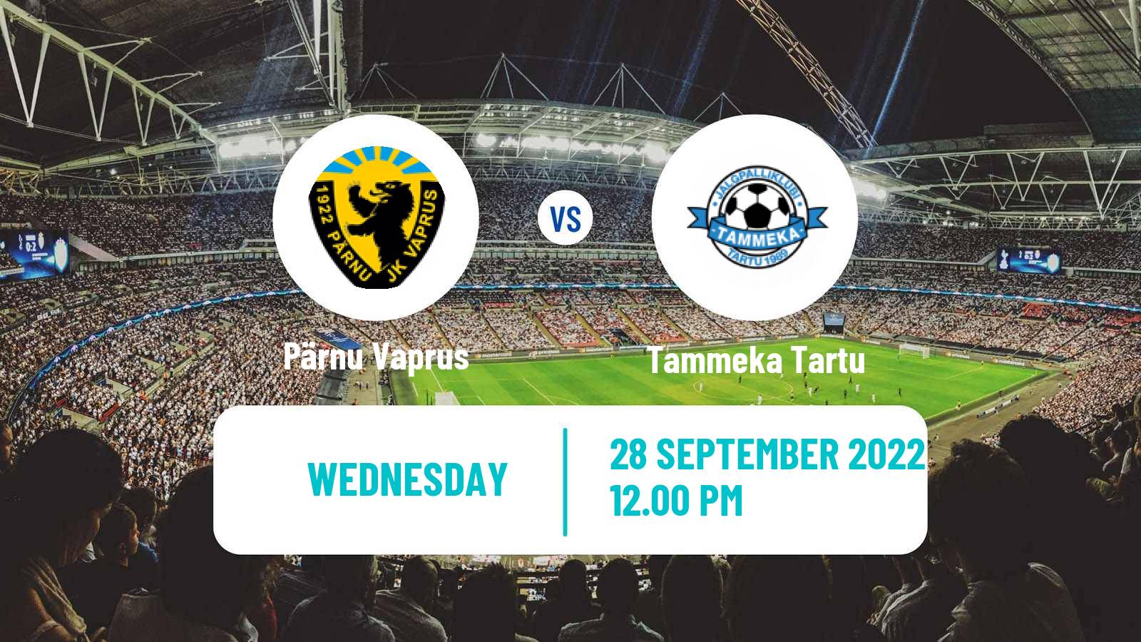 Soccer Estonian Meistriliiga Women Pärnu Vaprus - Tammeka Tartu