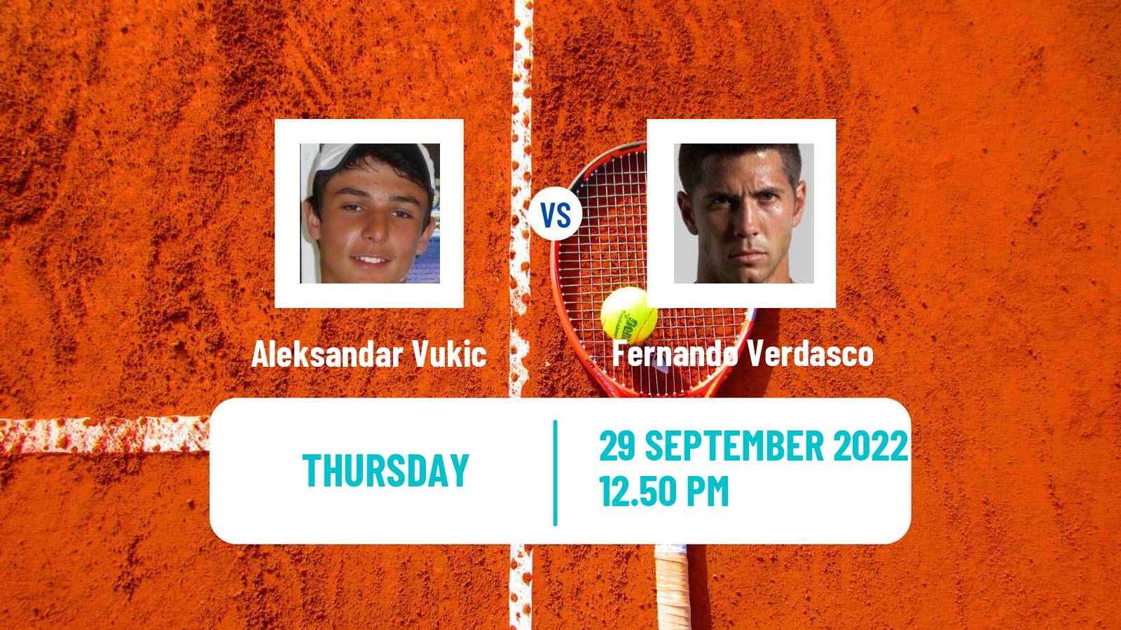 Tennis ATP Sofia Aleksandar Vukic - Fernando Verdasco