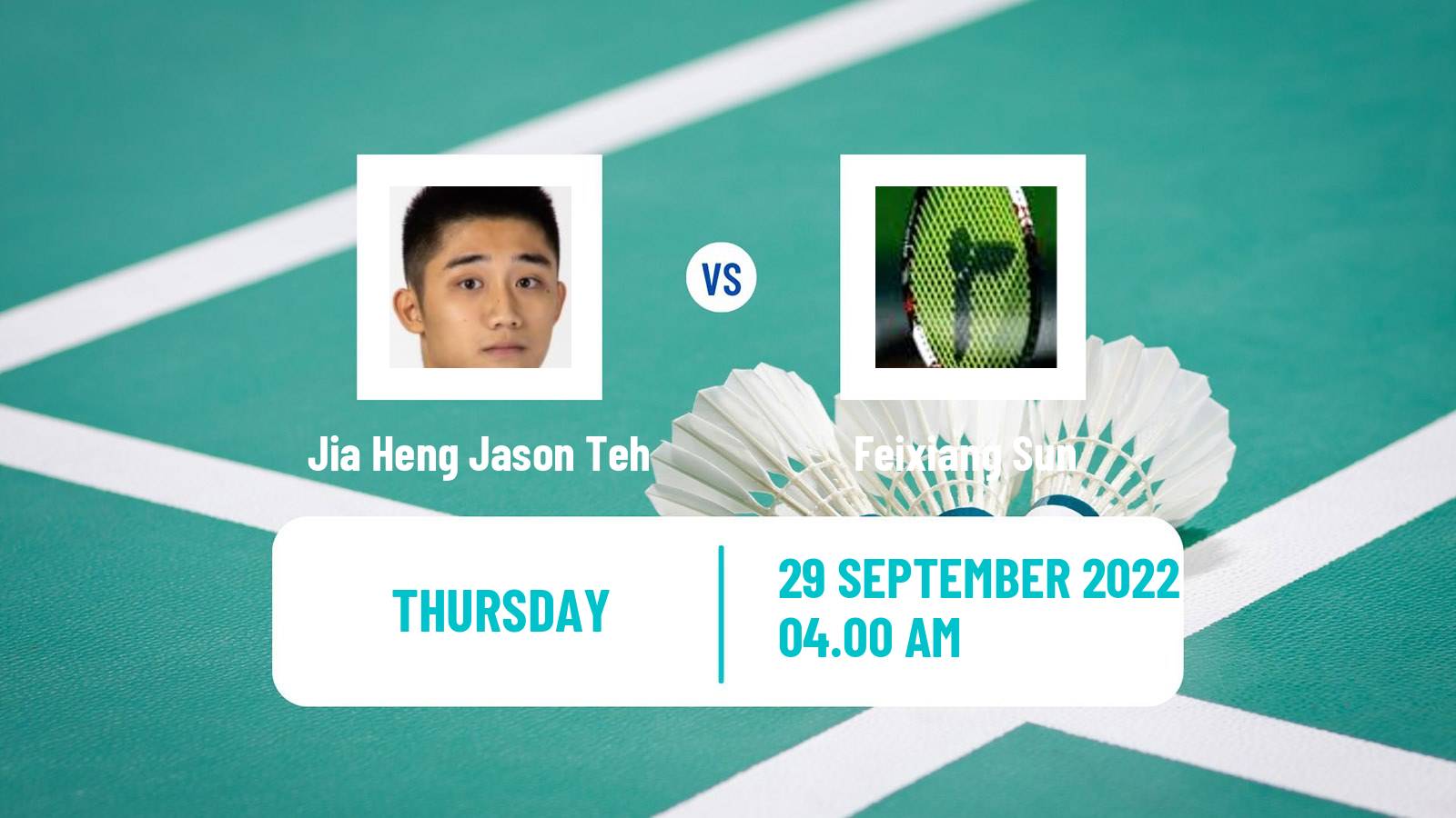 Badminton Badminton Jia Heng Jason Teh - Feixiang Sun