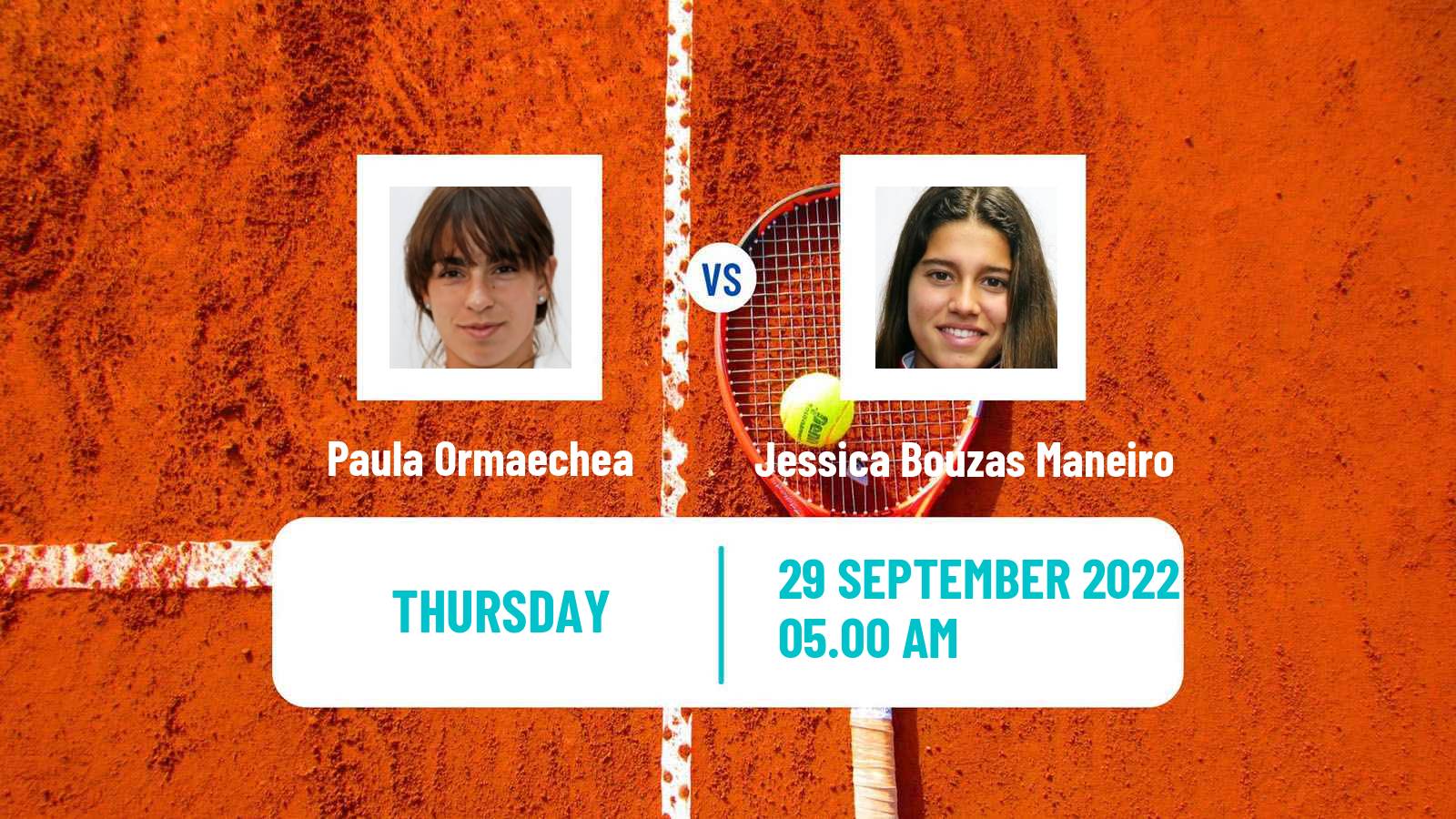 Tennis ITF Tournaments Paula Ormaechea - Jessica Bouzas Maneiro