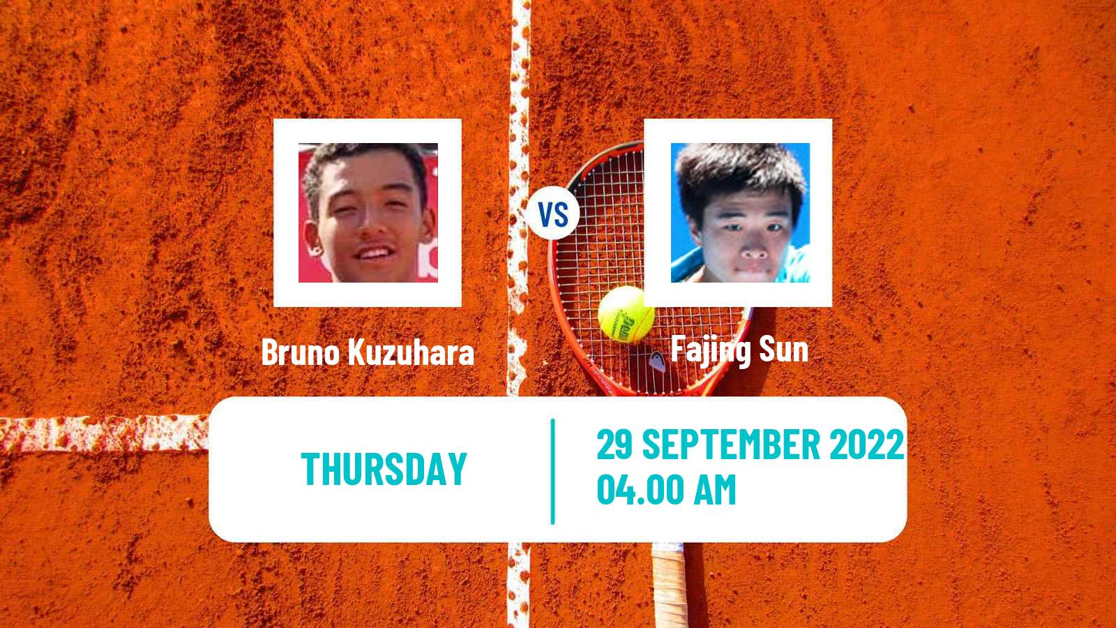 Tennis ITF Tournaments Bruno Kuzuhara - Fajing Sun