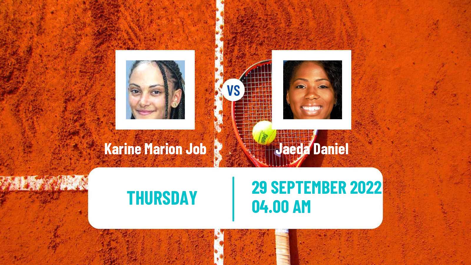 Tennis ITF Tournaments Karine Marion Job - Jaeda Daniel