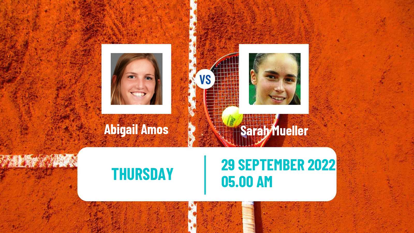 Tennis ITF Tournaments Abigail Amos - Sarah Mueller
