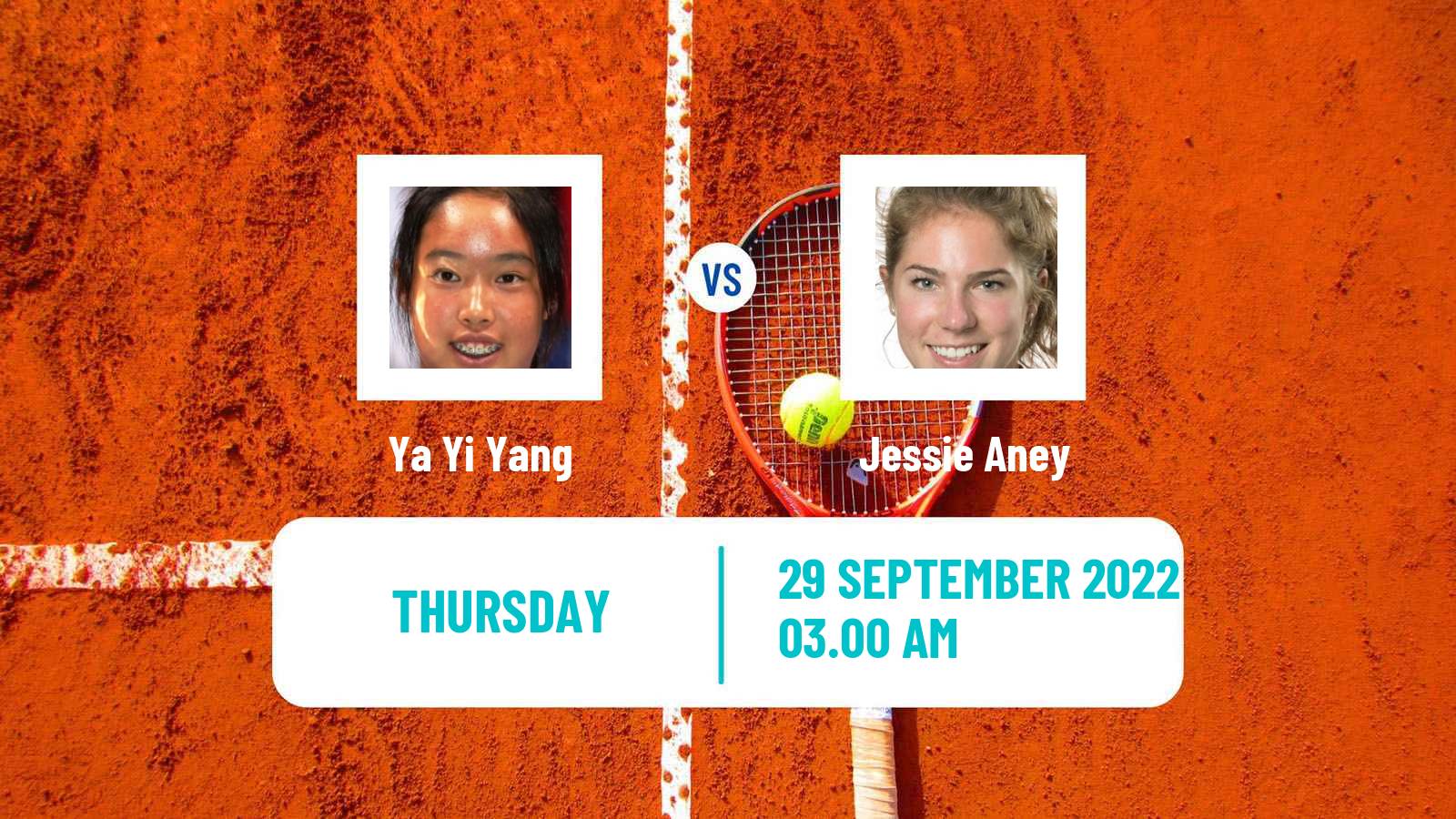 Tennis ITF Tournaments Ya Yi Yang - Jessie Aney