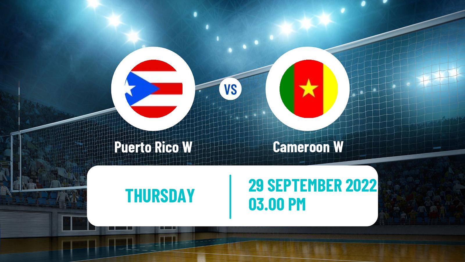 Volleyball World Championship Volleyball Women Puerto Rico W - Cameroon W
