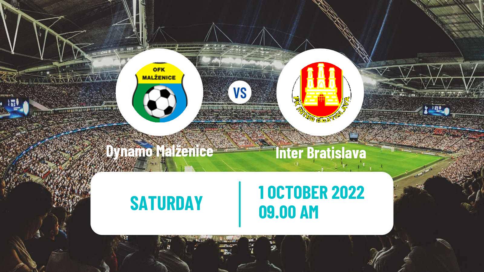 Soccer Slovak 3 Liga West Dynamo Malženice - Inter Bratislava