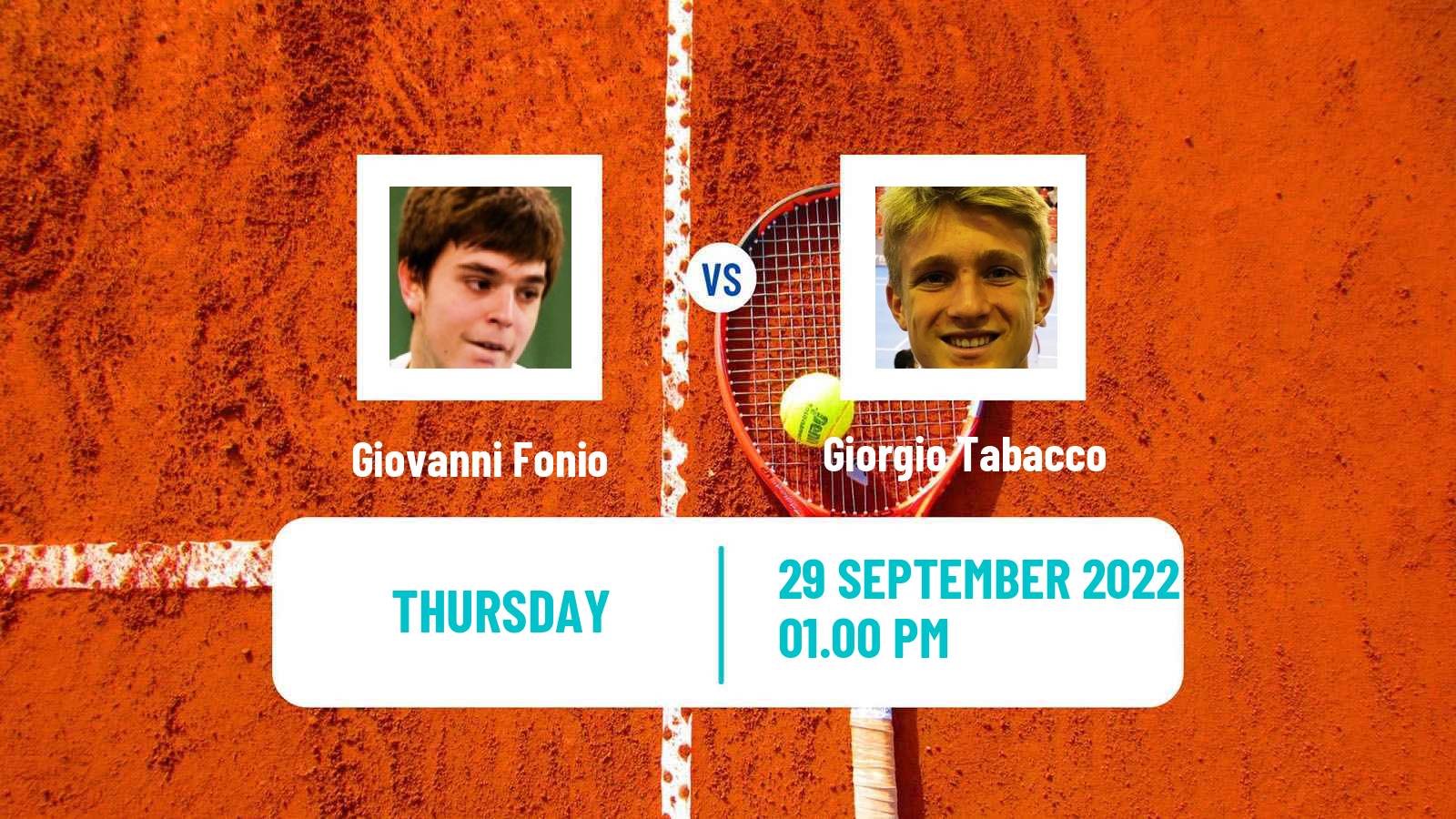 Tennis ITF Tournaments Giovanni Fonio - Giorgio Tabacco