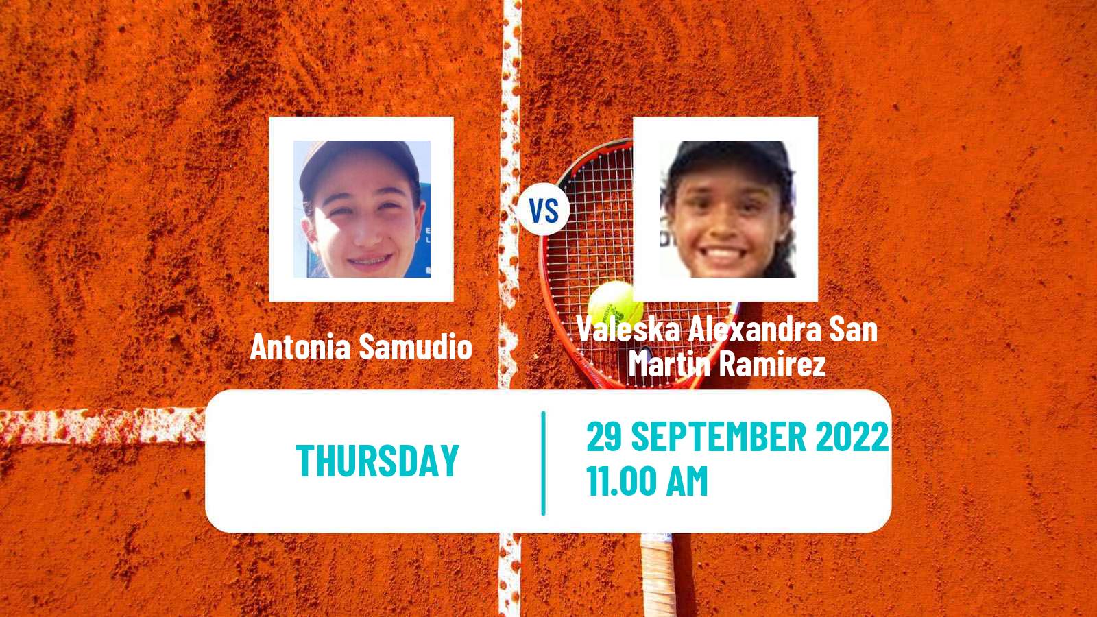 Tennis ITF Tournaments Antonia Samudio - Valeska Alexandra San Martin Ramirez