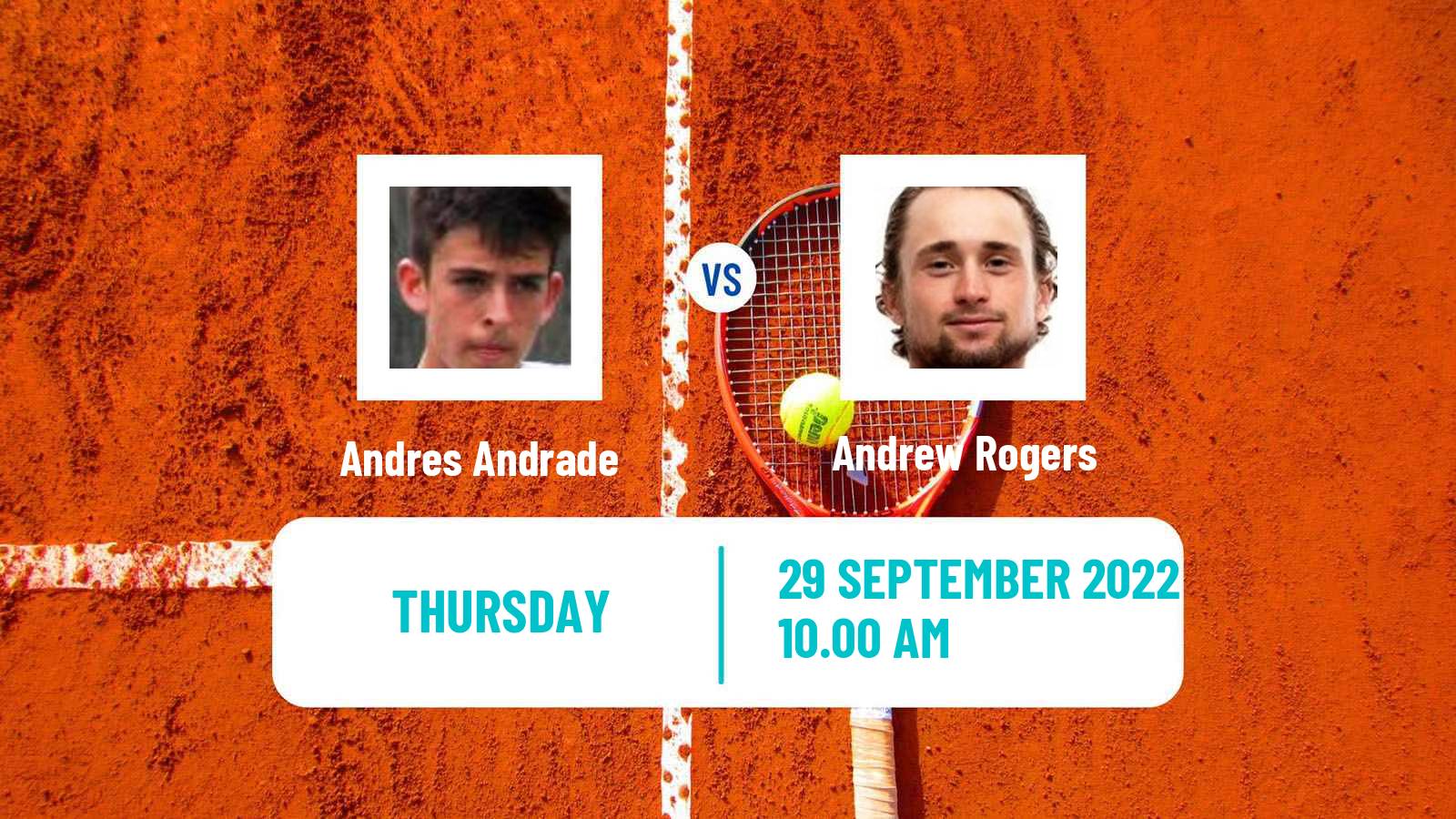 Tennis ITF Tournaments Andres Andrade - Andrew Rogers