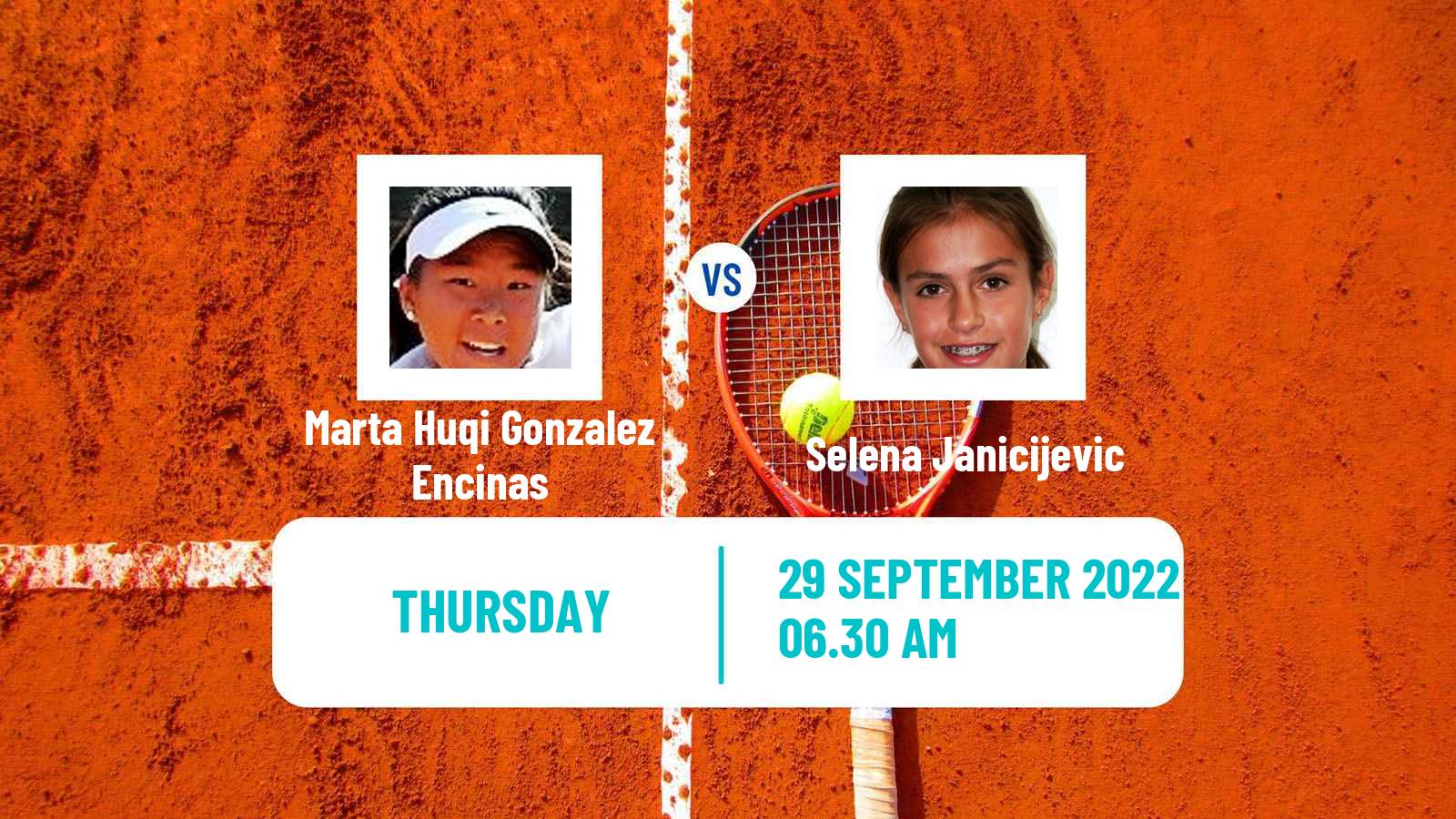 Tennis ITF Tournaments Marta Huqi Gonzalez Encinas - Selena Janicijevic