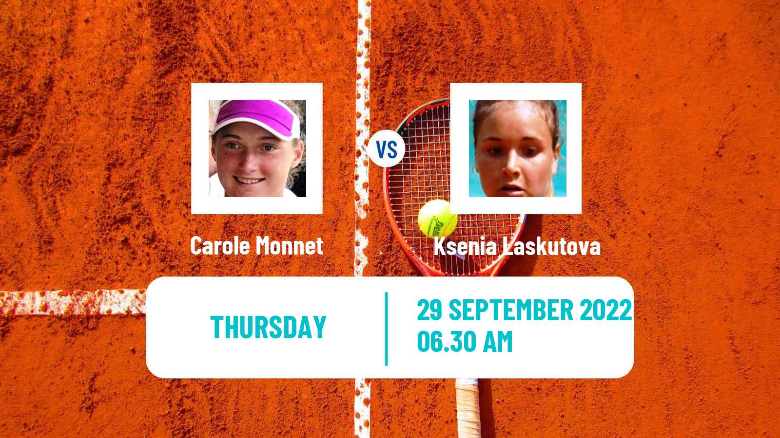 Tennis ITF Tournaments Carole Monnet - Ksenia Laskutova