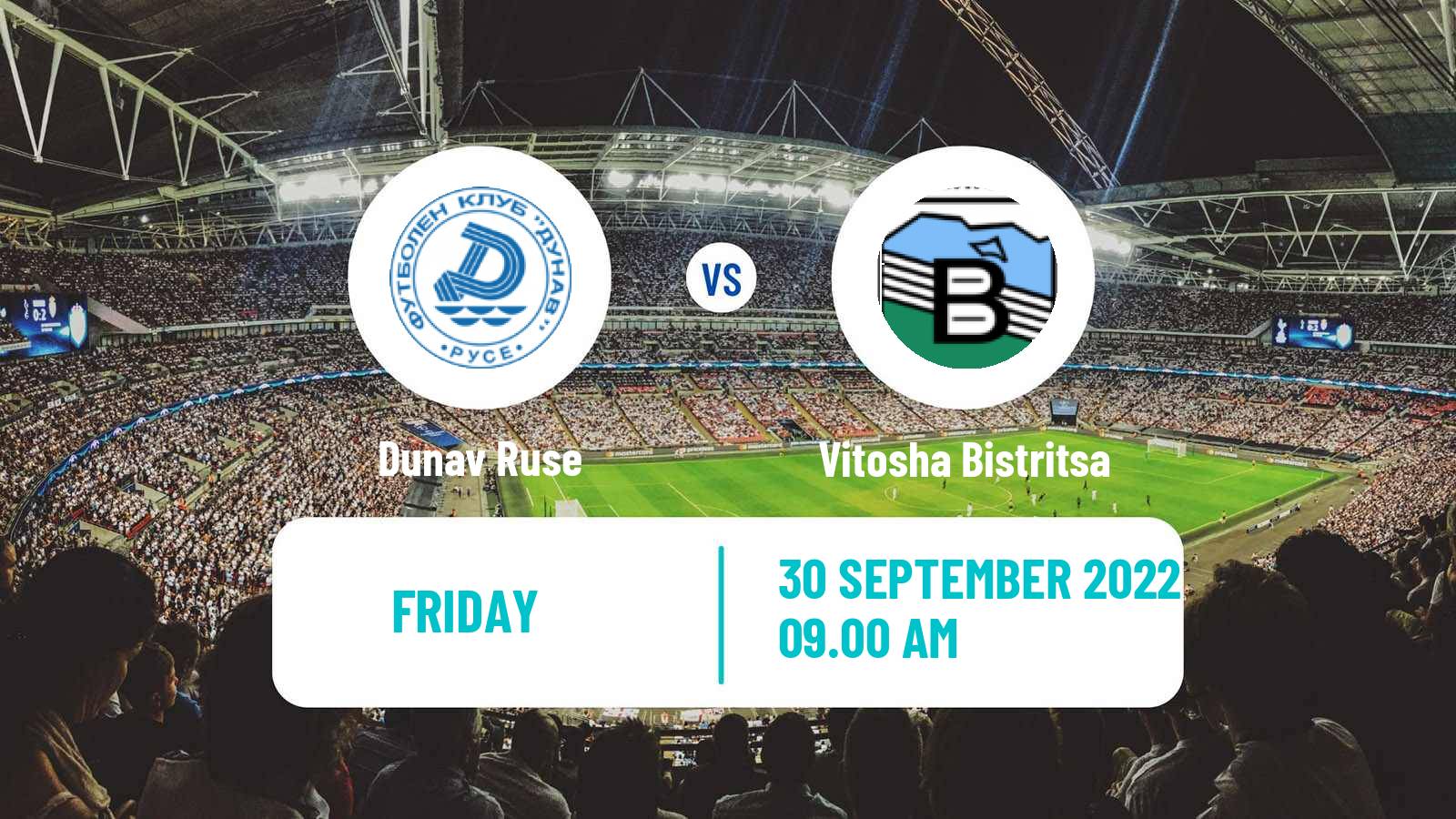 Soccer Bulgarian Vtora Liga Dunav Ruse - Vitosha Bistritsa