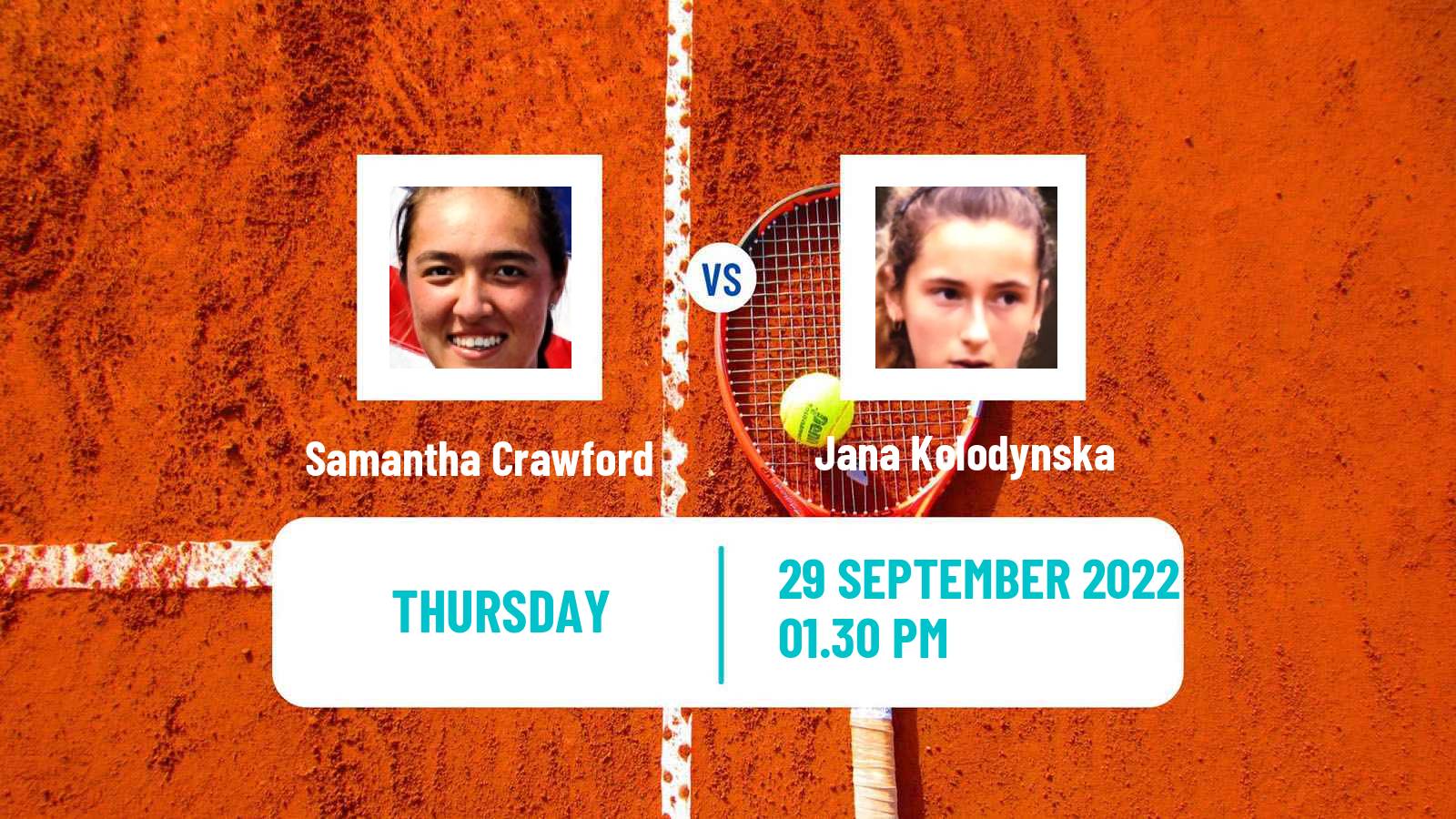 Tennis ITF Tournaments Samantha Crawford - Jana Kolodynska